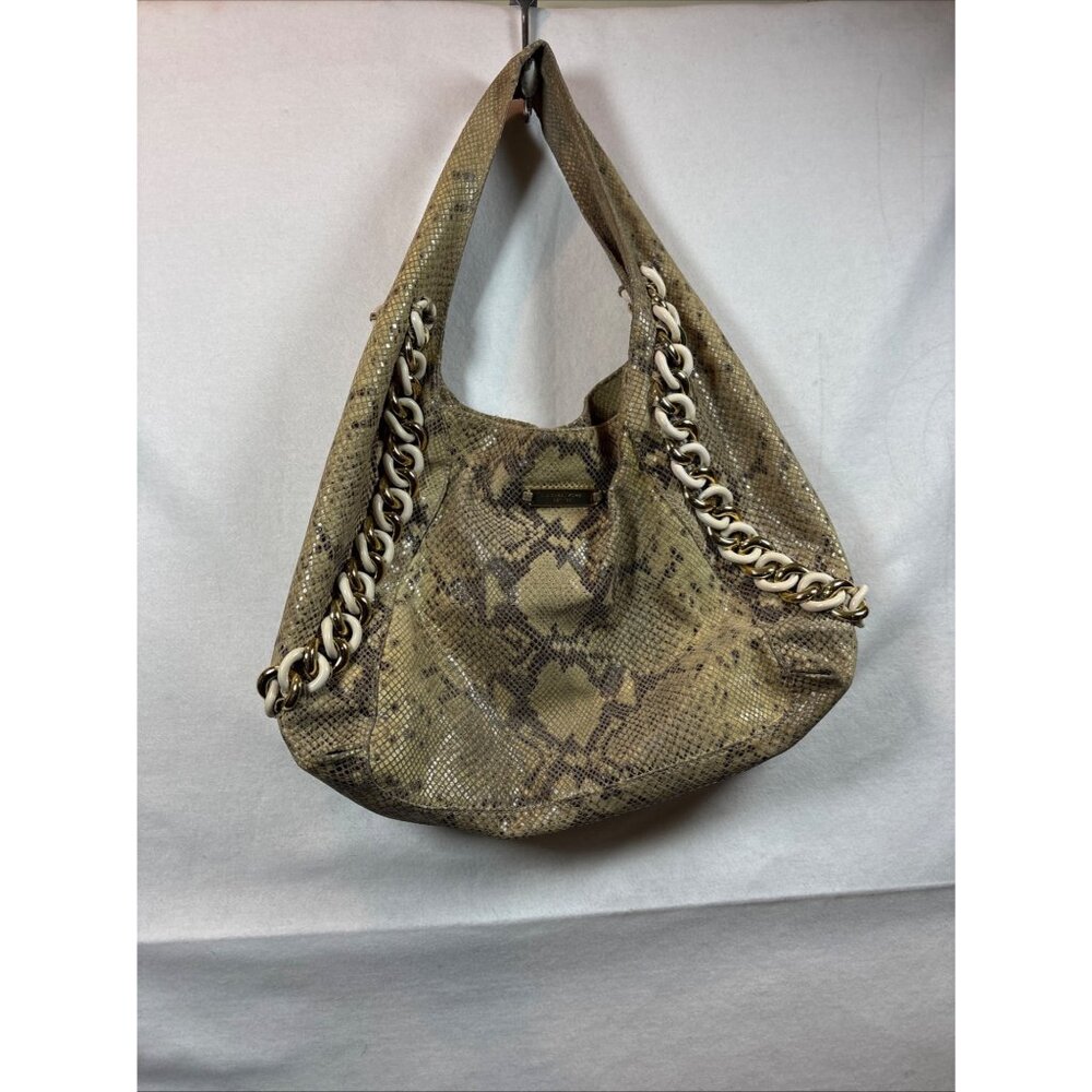 Michael Kors Large Python Embossed Leather Hobo B… - image 2